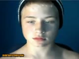 Cute boy wanks it